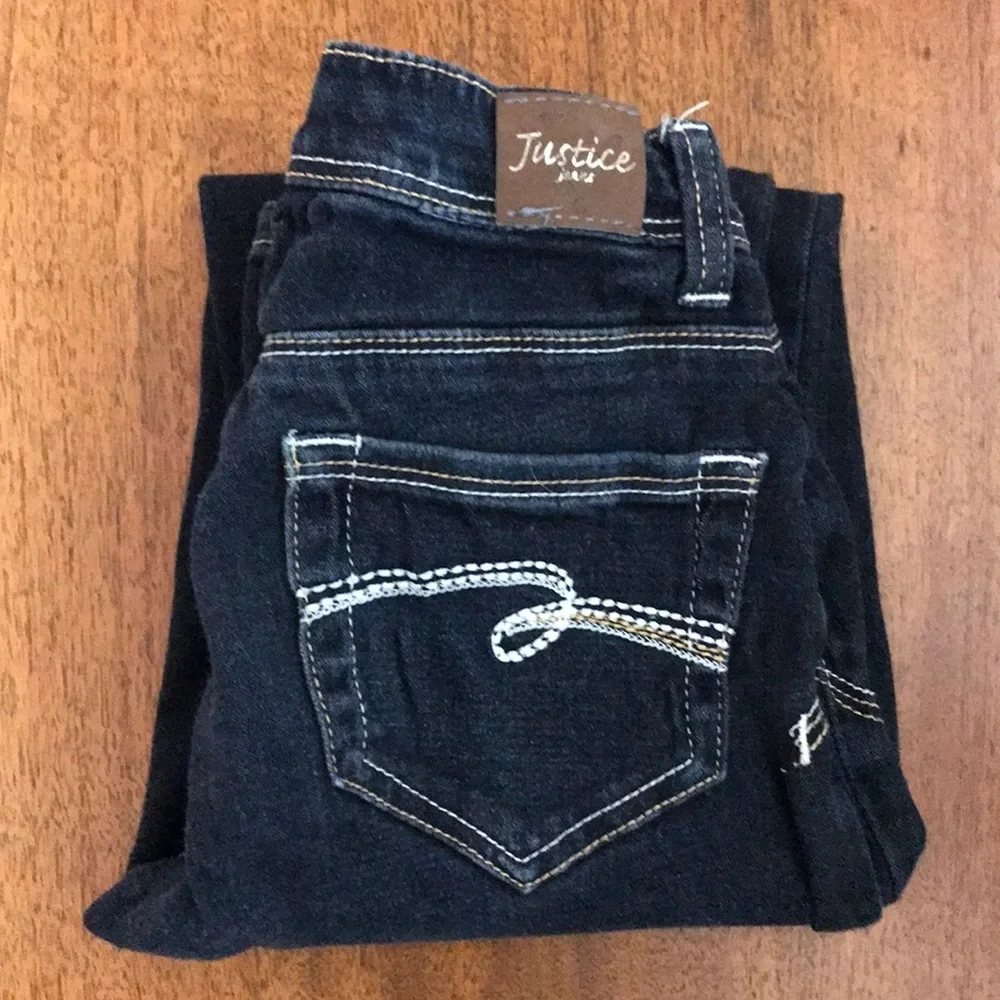 3/$20 Justice Jeans Jeggings in Dark Wash